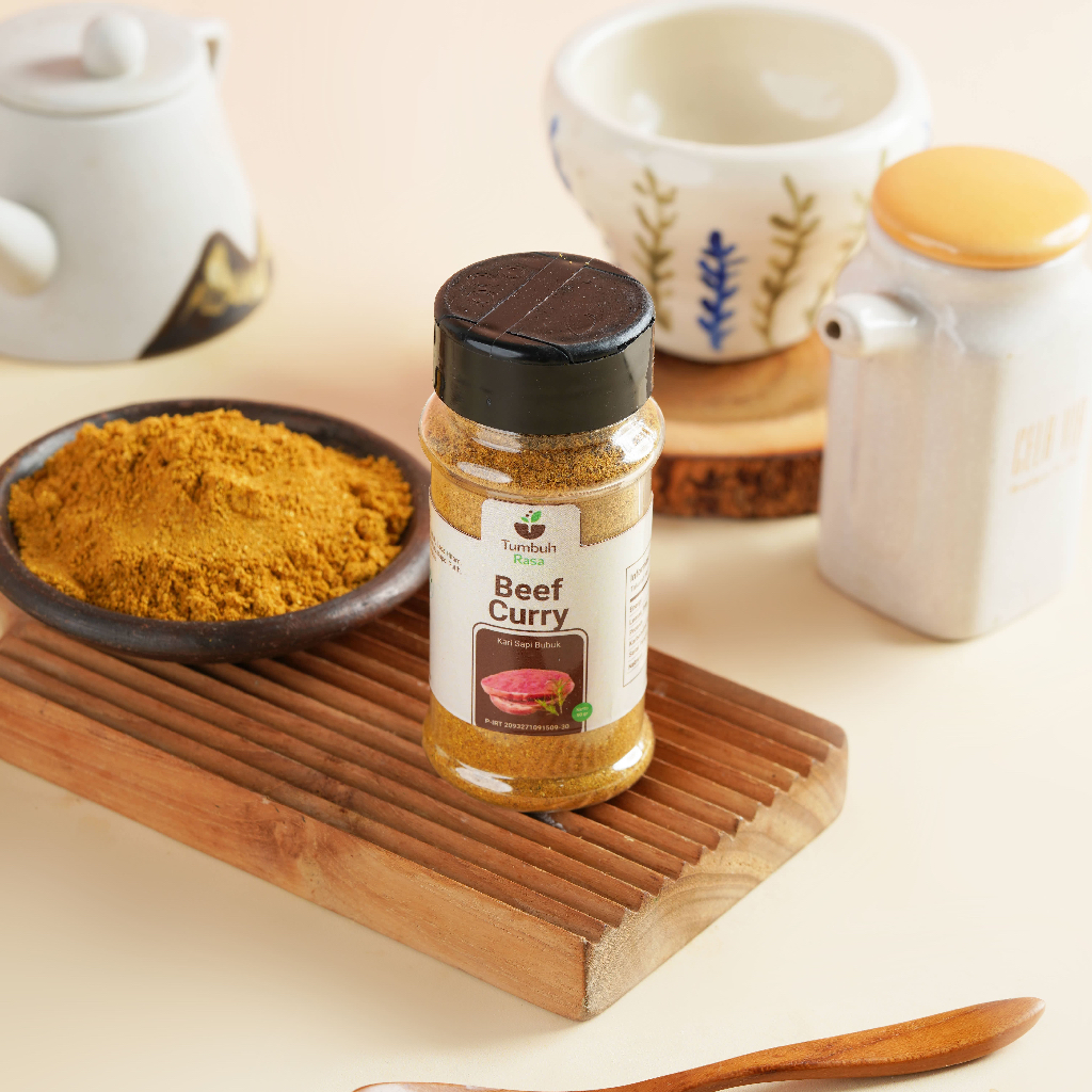 

Bumbu Dasar Kari Daging Bubuk Tumbuh Rasa - 100% Murni, Organik, Non MSG