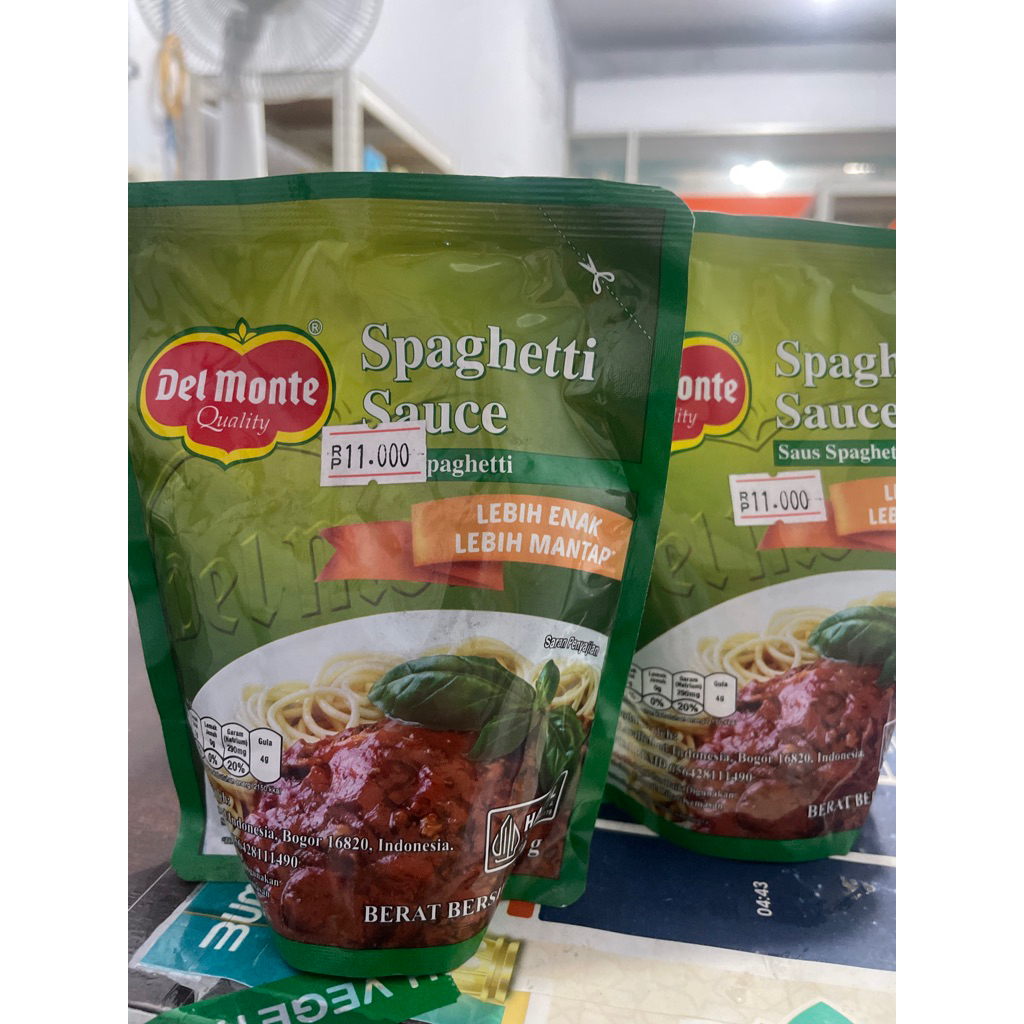 Delmonte Spaghetti Sauce Saus Spaghetti Del Monte 250gt bolognese spaghetti