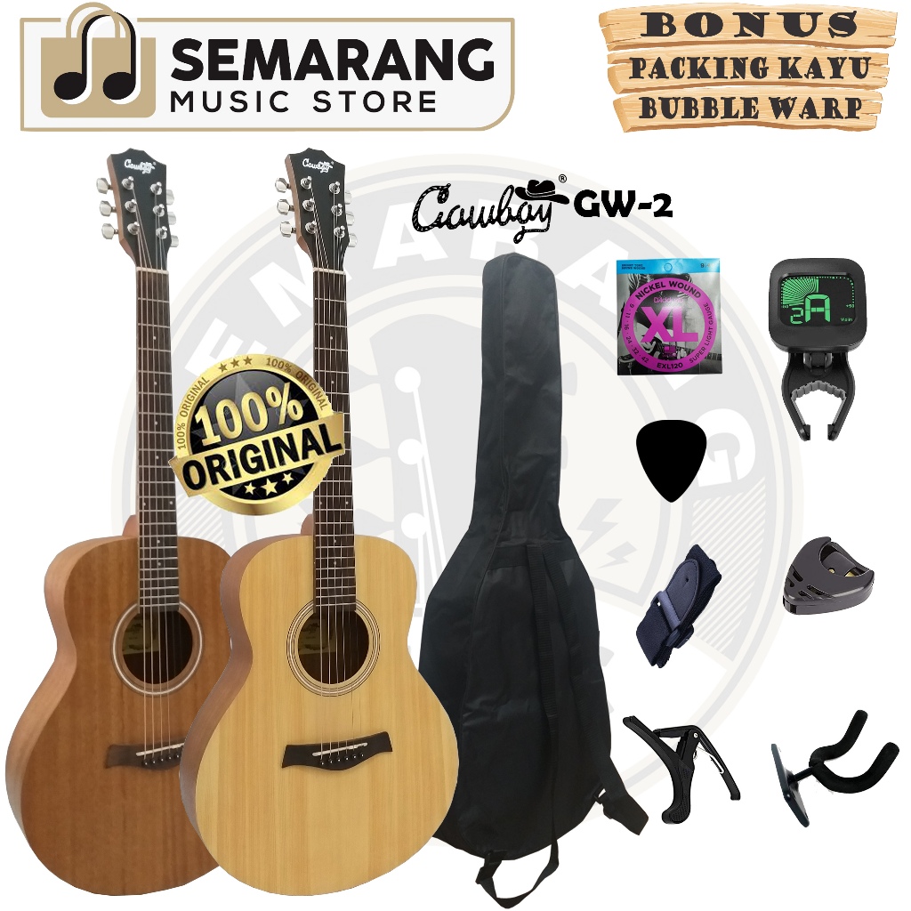 ORIGINAL Gitar Akustik Import Merk Cowboy GW-2 NA GW 2NS