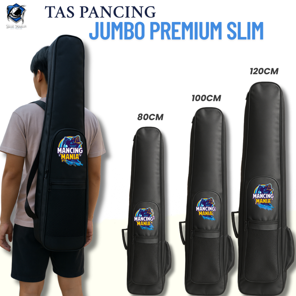 MANCING MANIA - Tas Joran Pancing 80cm 90cm 100cm 120cm Ransel Gendong Bahan Tebal Waterproof Anti A
