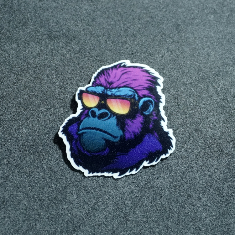 

Stiker custom logo produk fashion dan gaya hidup bahan graftac