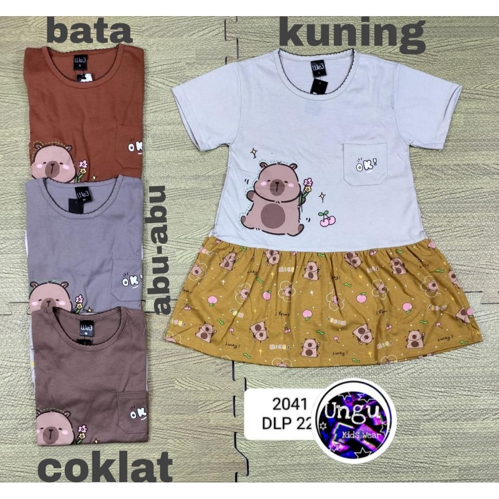 We3 Baju Daster Dress Anak Perempuan 2 - 12 Tahun
