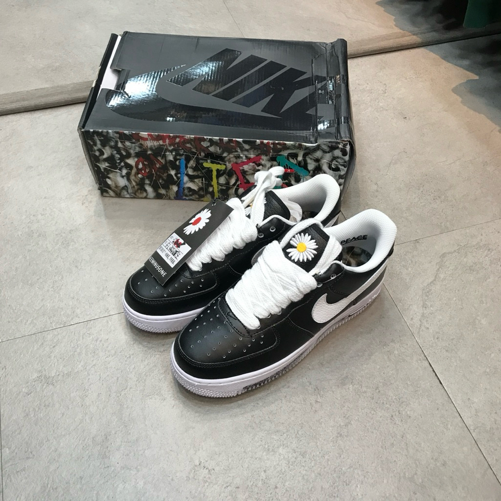 Sepatu Pria NKE PMO Air Force 1 Black Sneakers PK