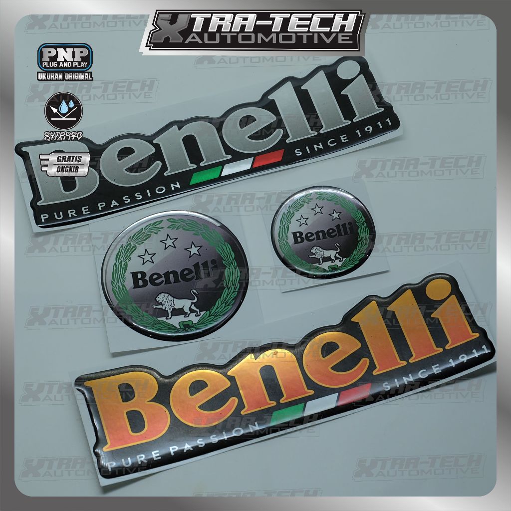 Emblem Timbul Logo Benelli / Emblem Benelli / Emblem Benelli Bulat