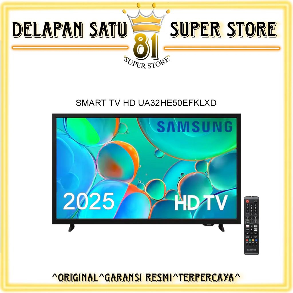 SAMSUNG 32HE50EF SMART TV LED 32 INCH LAYAR HD NEW SERIES 2025 32HE50 32H5000