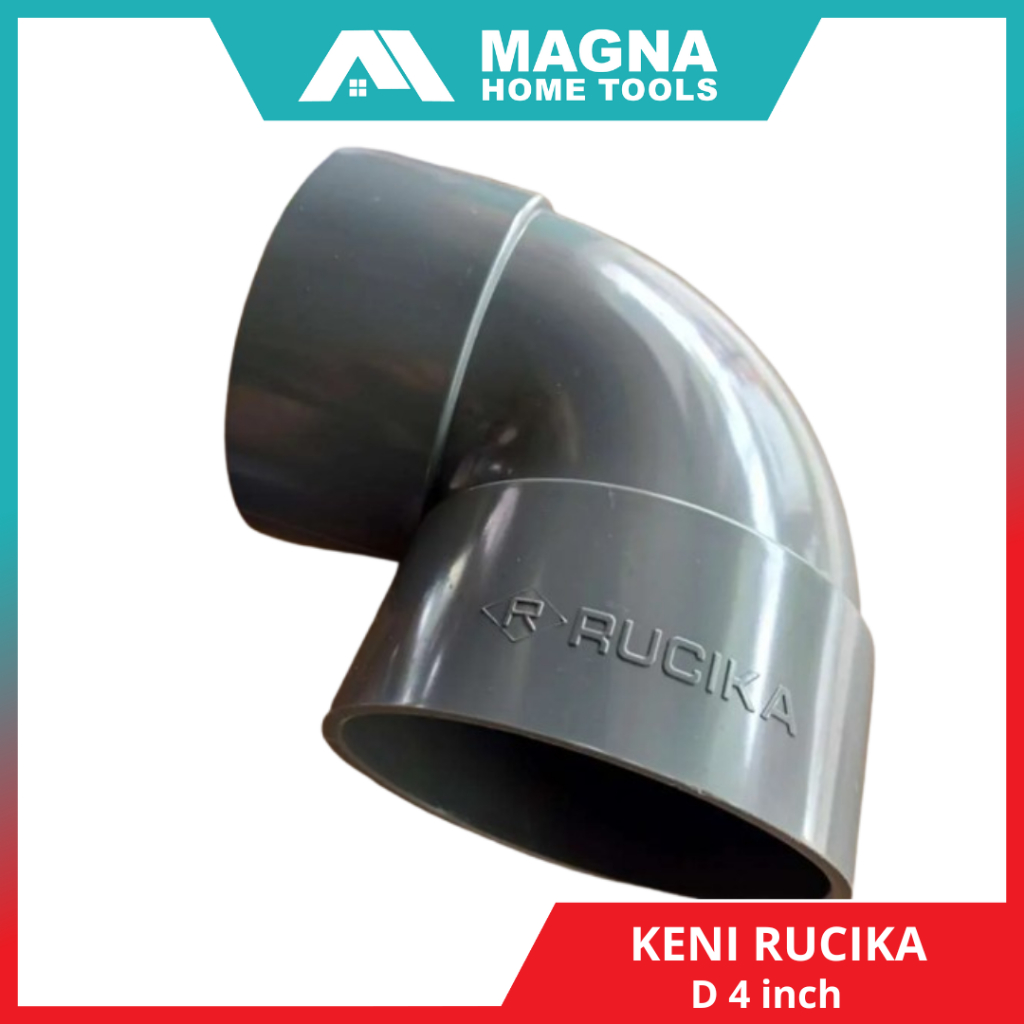 Knie Sambungan Pipa Rucika 4 inch D Keni Pipa PVC