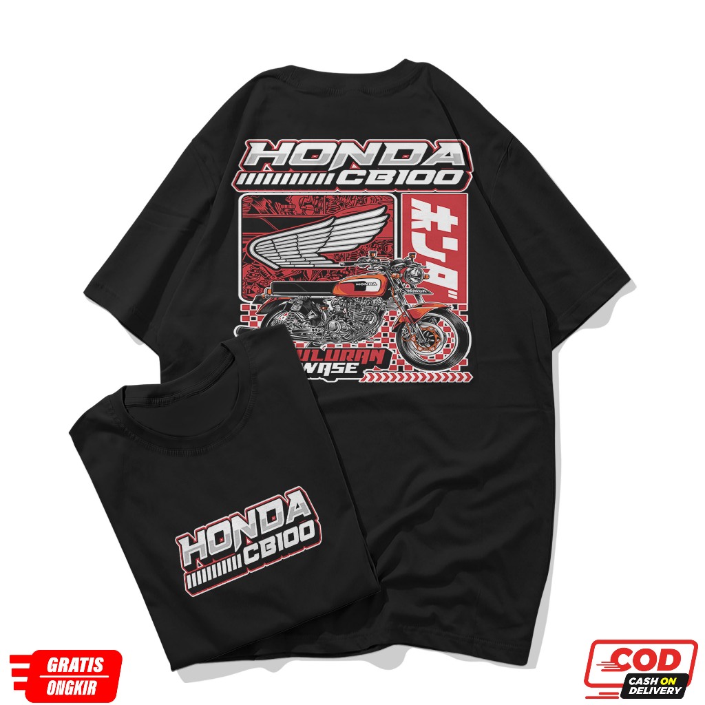Kaos Motor CB 100 // Baju CB 100 // Kaos CB 100 // CB100 // CB 100 // Kaos Keren // Kaos Adem
