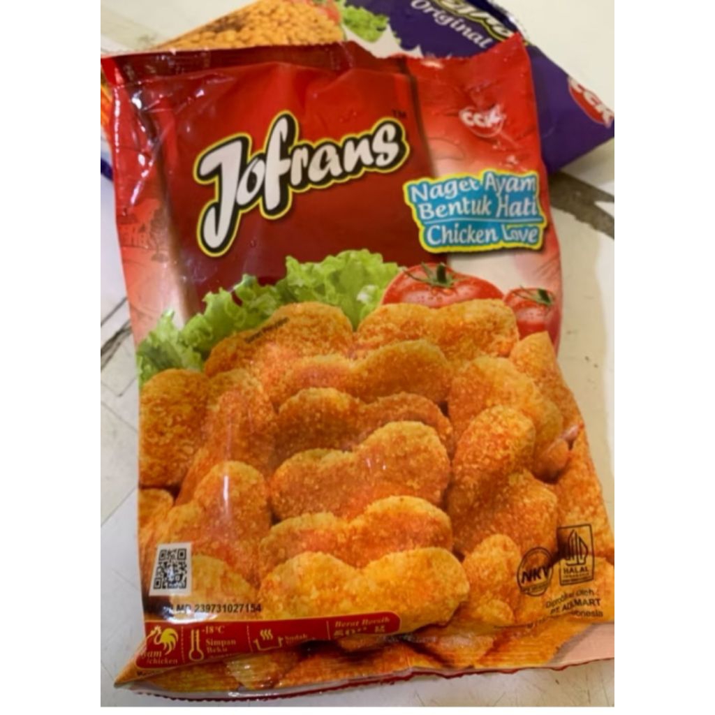 

Jofrans nugget bentuk Love