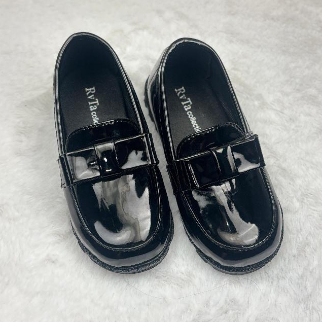 Sepatu Pesta Anak Perempuan Couple Ibu Dan Anak Sepatu Dokmart Hitam