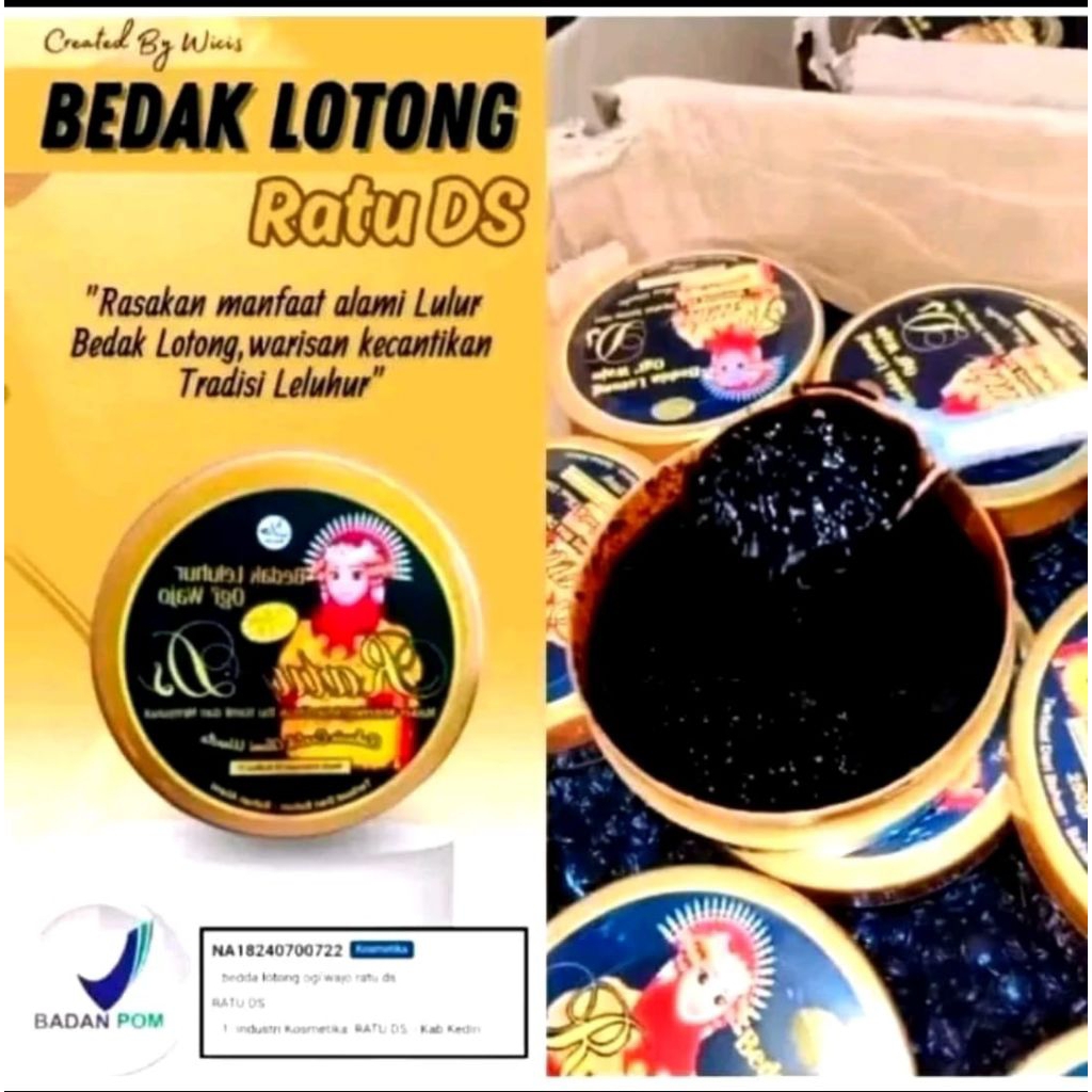 PROMO LULUR MASKER BEDAK LOTONG RATU DS ORIGINAL BPOM