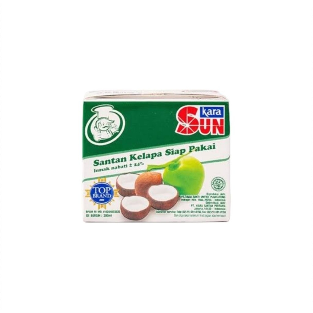 

Kara Sun Santan Kelapa Cair Instan 200 ml