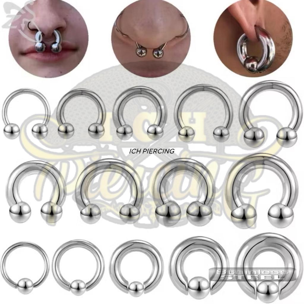 1PC Piercing Ear Plug Anting Septum Stainless Steel / Earrings Bandul / Bandulan Piercing Septum