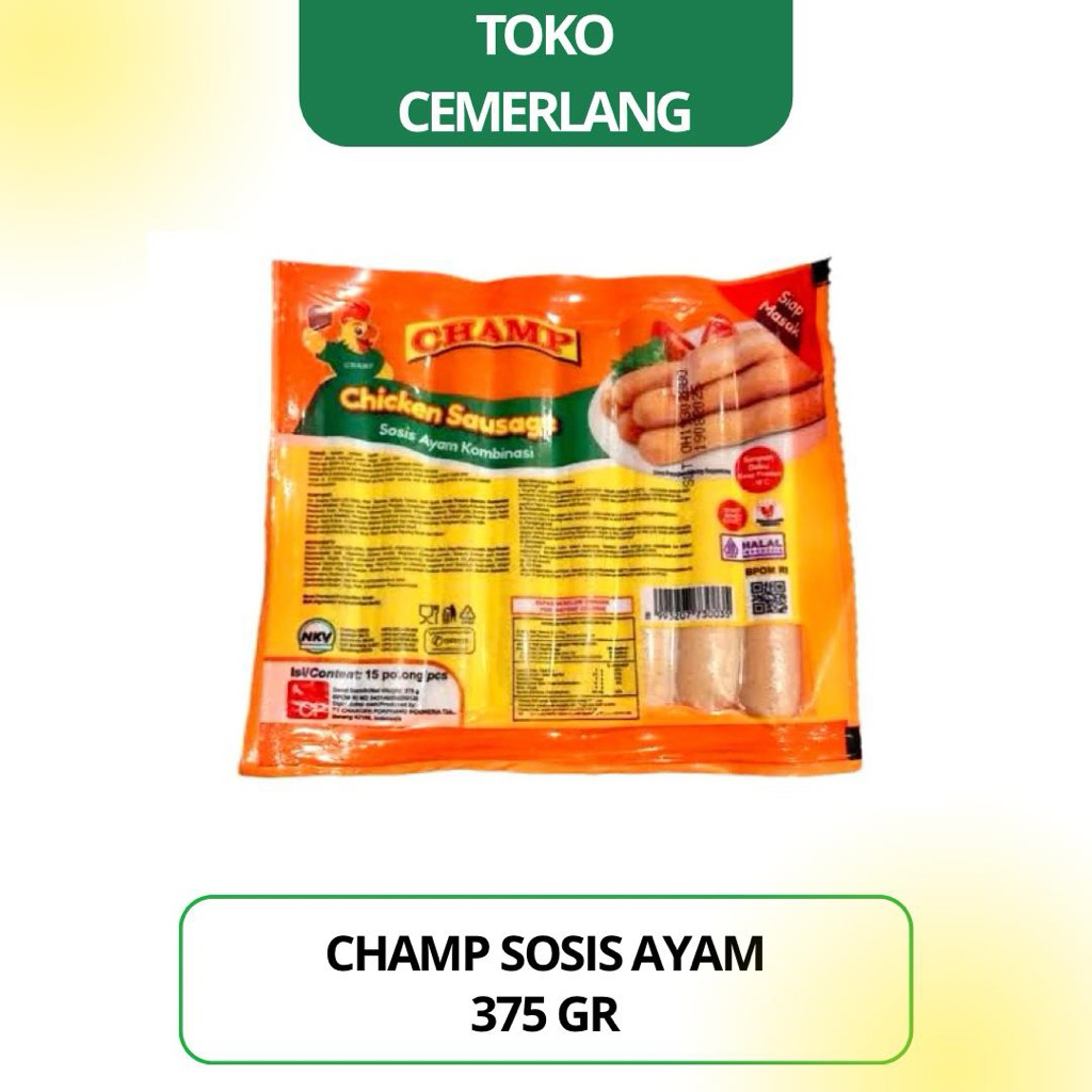 

Sosis Ayam Champ Isi 15 Pcs