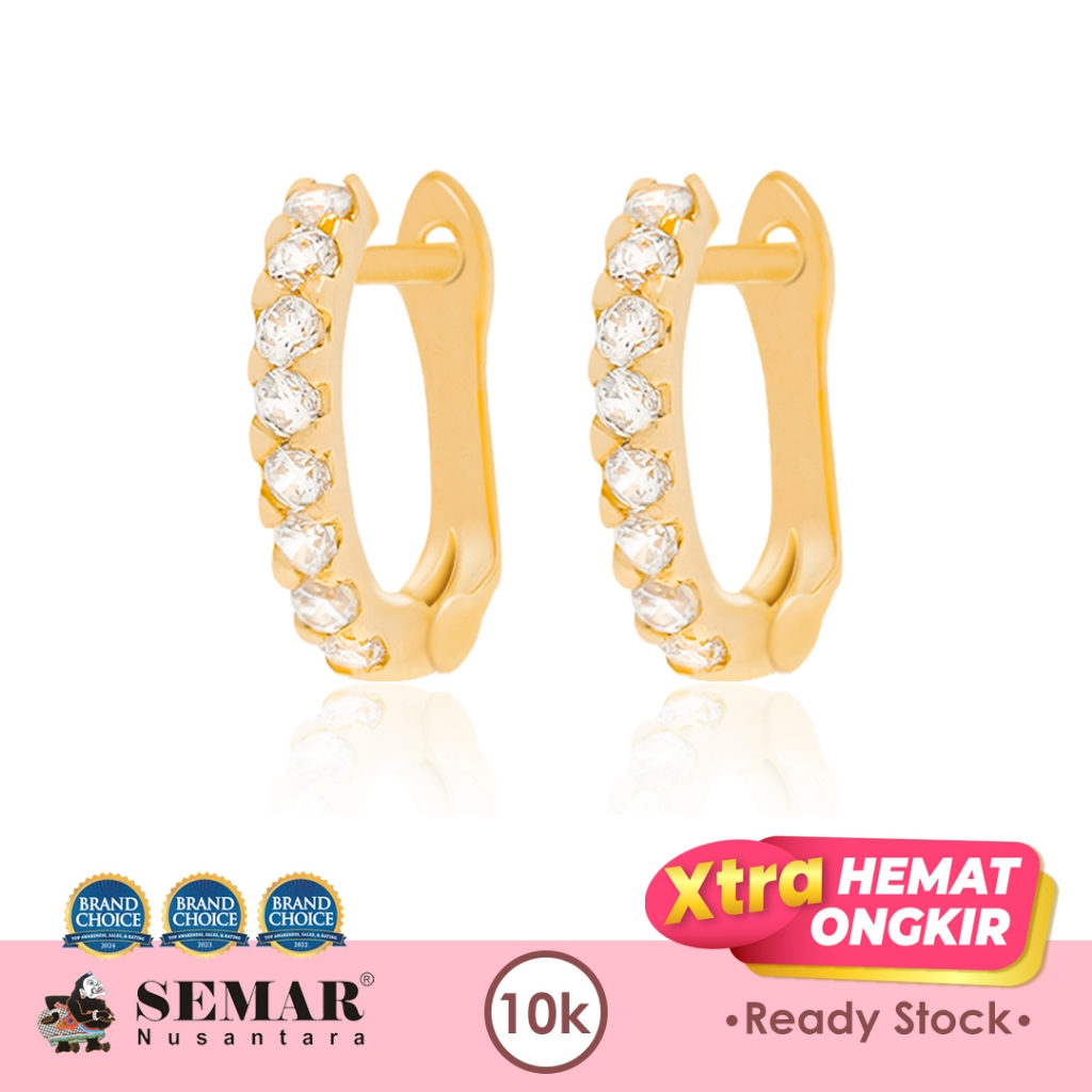 Anting Emas List Alecta Gold 10K Semar Nusantara
