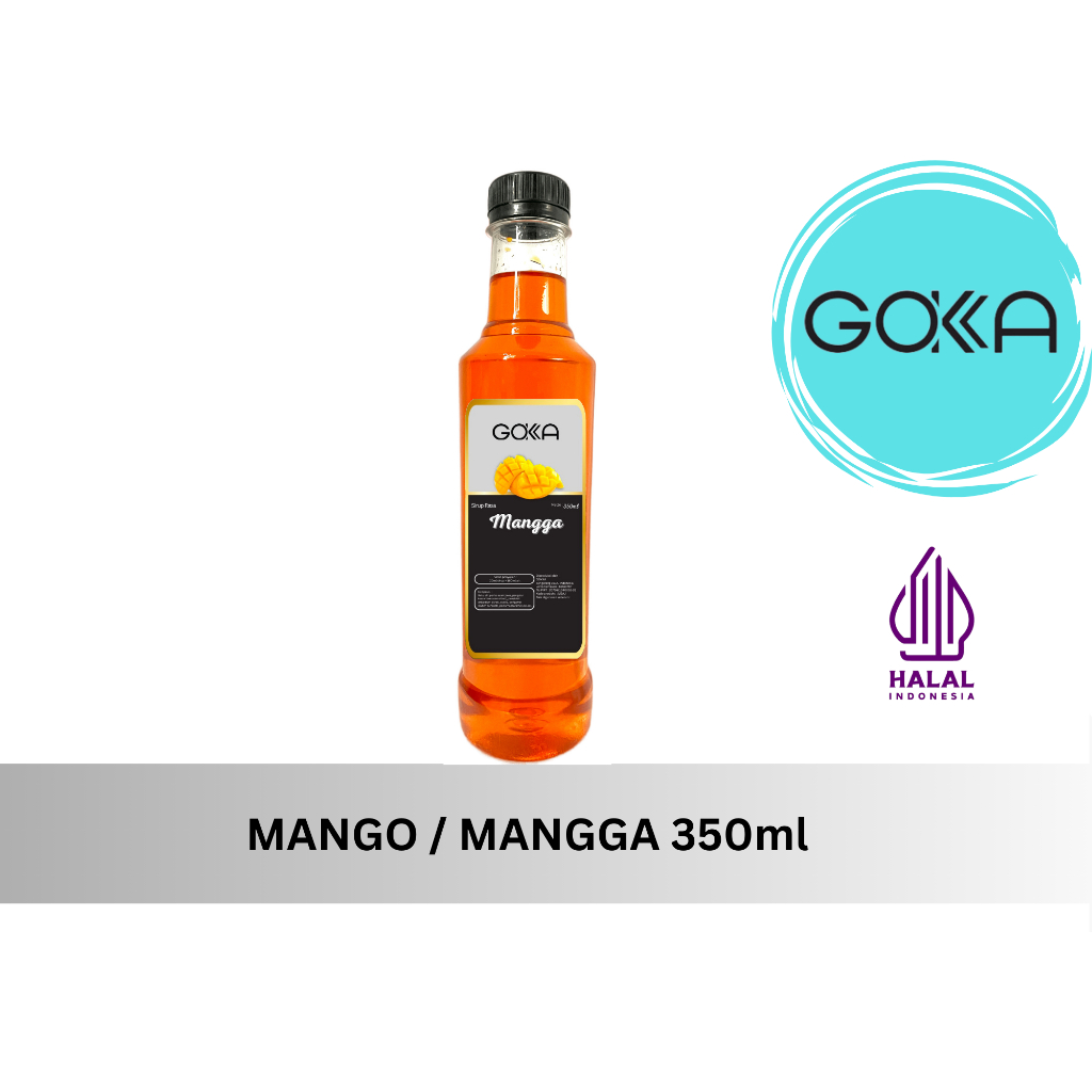 

GOKKA Sirup Minuman Mango 350ml Syrup / Sirup Mangga HALAL