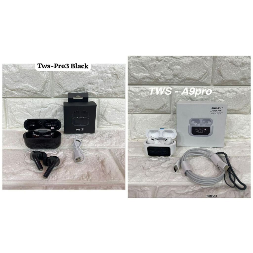Headset Bluetooth TWS-PRO3 / TWS A9 PRO Handsfree Wireless Super Bass