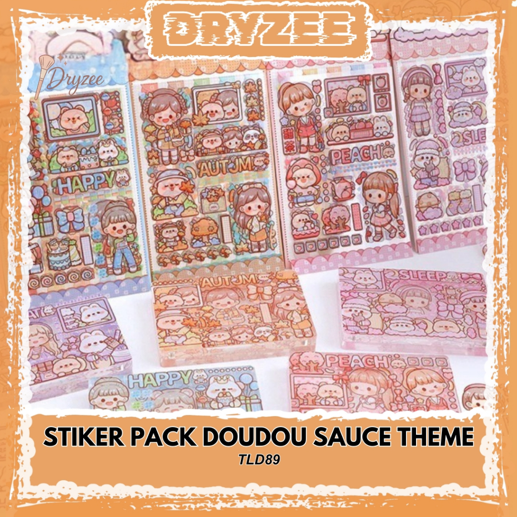 

Stiker Pack Doudou Sauce Theme Color Isi 5 Lembar TLD89