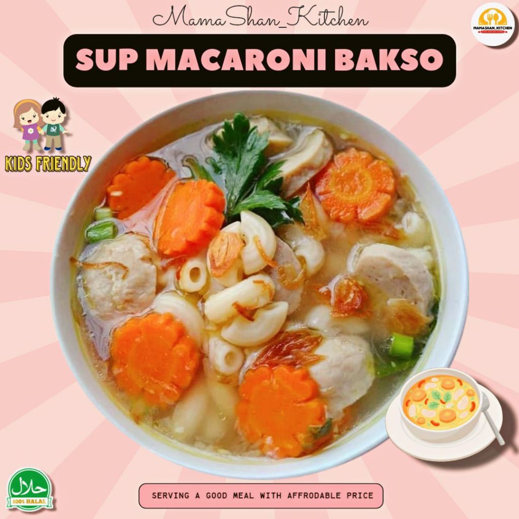 

MENU FAMILY..!! "SOP BAKSO MACARONI" SUPER NAGIHIINN