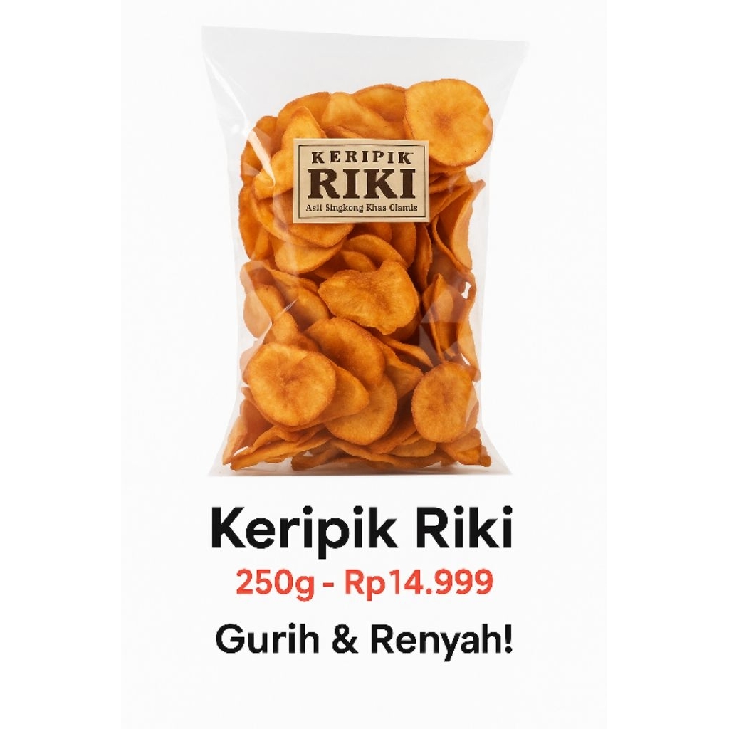 (250gram)keripik Riki khas Cimahi|keripik Riki super pedas Riki asli