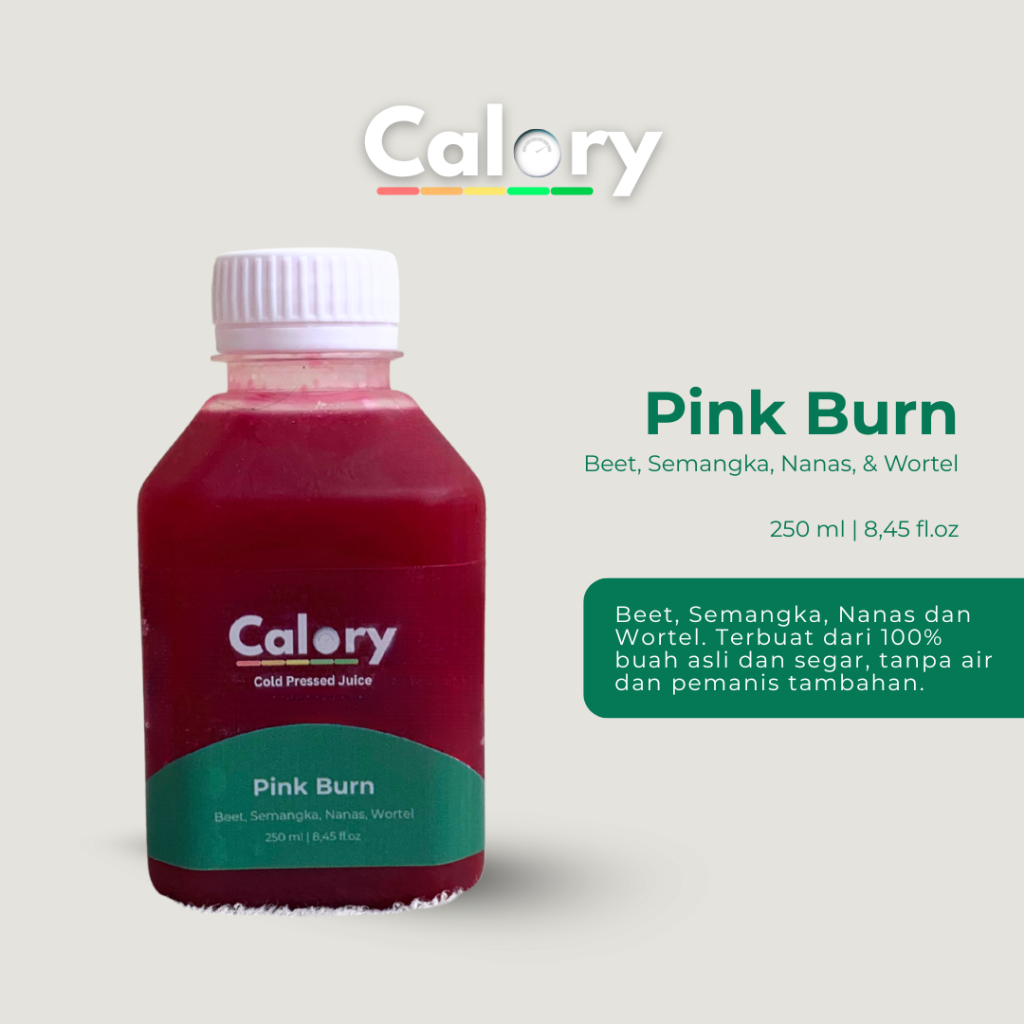 

Pink Burn 250 Ml - Cold Pressed Juice by Calory
