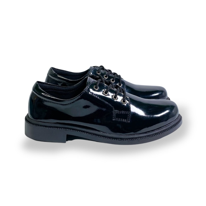 39-44 SEPATU PDH PENDEK GLOSSY/KILAP SEPATU TNI AD SOL KARET SEPATU POLRI SECURITY