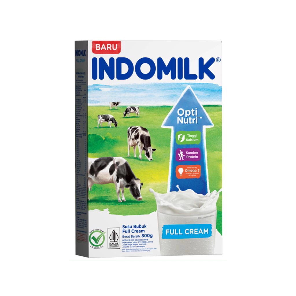 

INDOMILK SUSU BUBUK FULL CREAM 800 GRAM