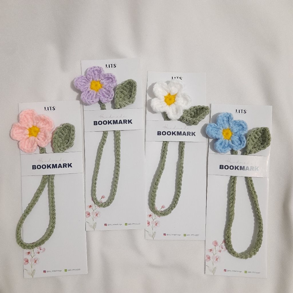 

[PRE-ORDER] LITS - FLOWER BOOKMARK CRCOHET/PENANDA BUKU BUNGA RAJUT