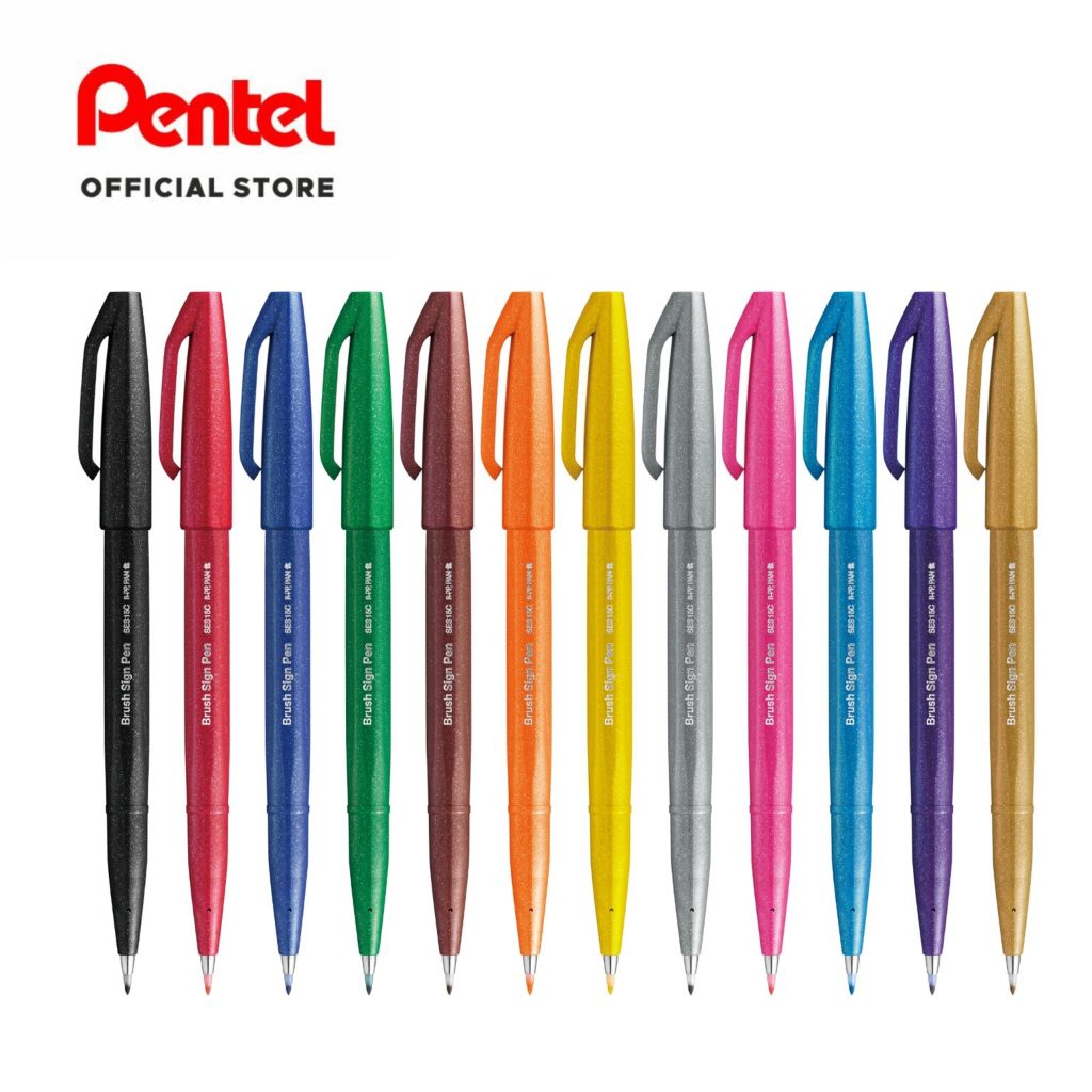 

Pentel Touch Brush Pen Set 12 Colors