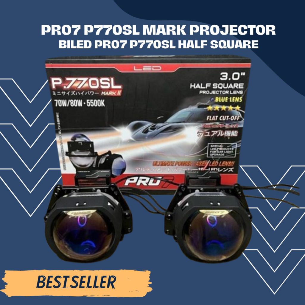 Pro7 P770SL Mark II Projector Biled Pro7 P770SL Half Square