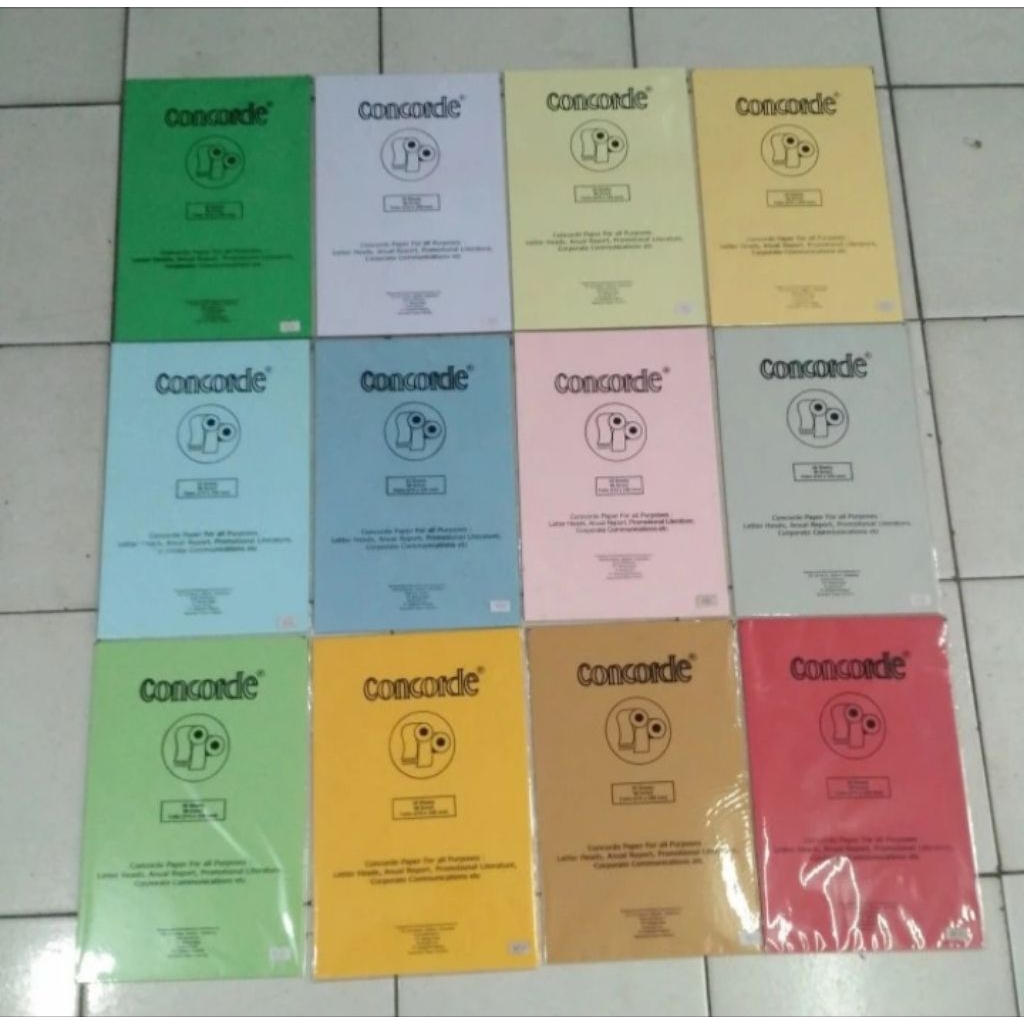 

Kertas Concorde ukuran Folio (215 x 330 mm) 90 Gram - Pack isi 20 Lembar.