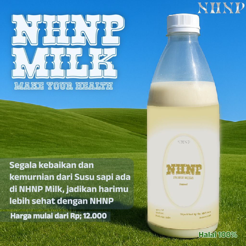 

NHNP Fresh milk kemasan botol [600ml] Rasa original