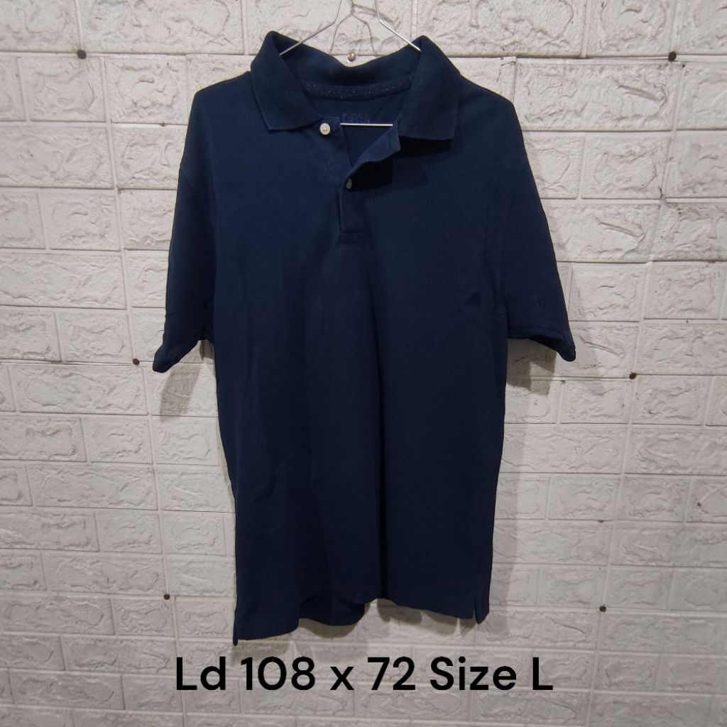 Polo Shirt Uniqlo Dry Navy Size L