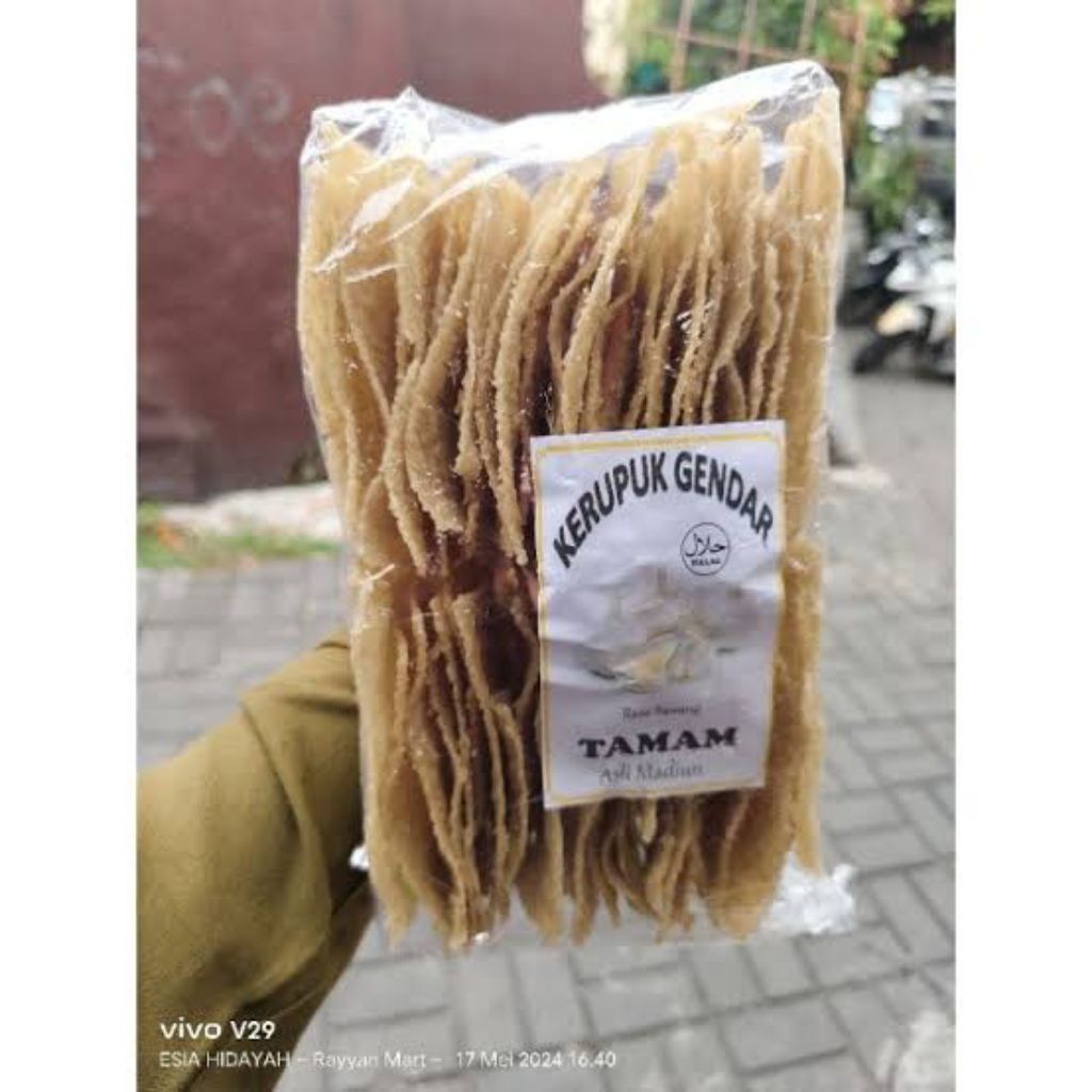 

Kerupuk Puli Gendar Karak Beras Mentah 1 kg ,Free Kardus Packing