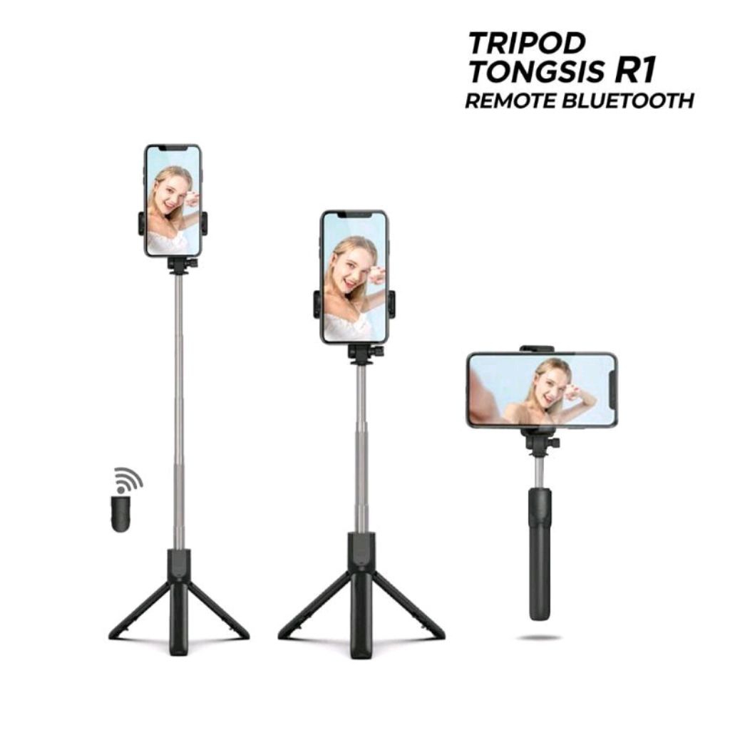 ✅R1 tongsis Bluetooth tripod tongsis tripod 3in1 tongsis 3in1 tripod