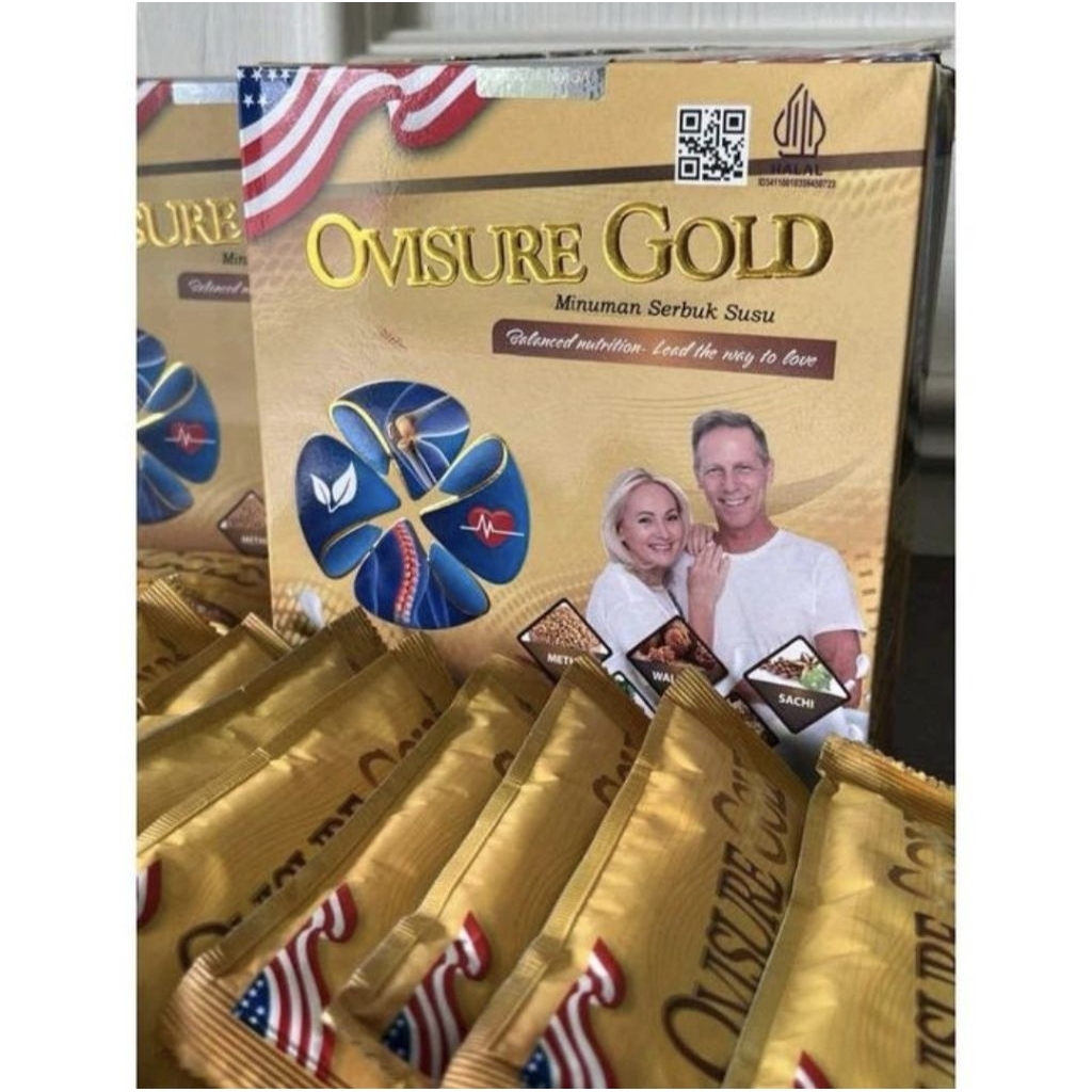 

OVISURE GOLD Susu untuk Tulang Dan Sendi 1 Box Isi 12 sachet