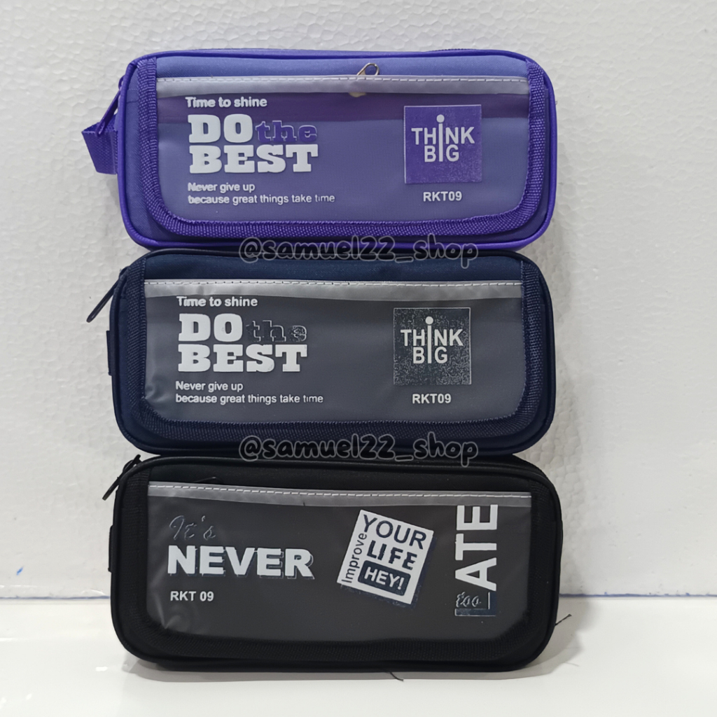 

Tepak Pensil / Tempat Pensil Kain Quotes Rikito Polo Model Unisex RKT-09