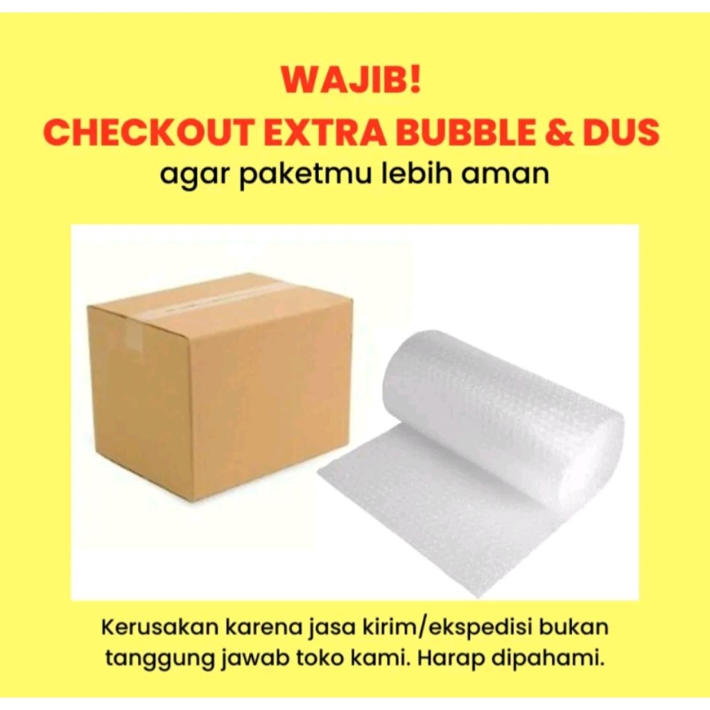 

PACKING EXTRA BUBLEWRAP DAN KARDUS PACKING