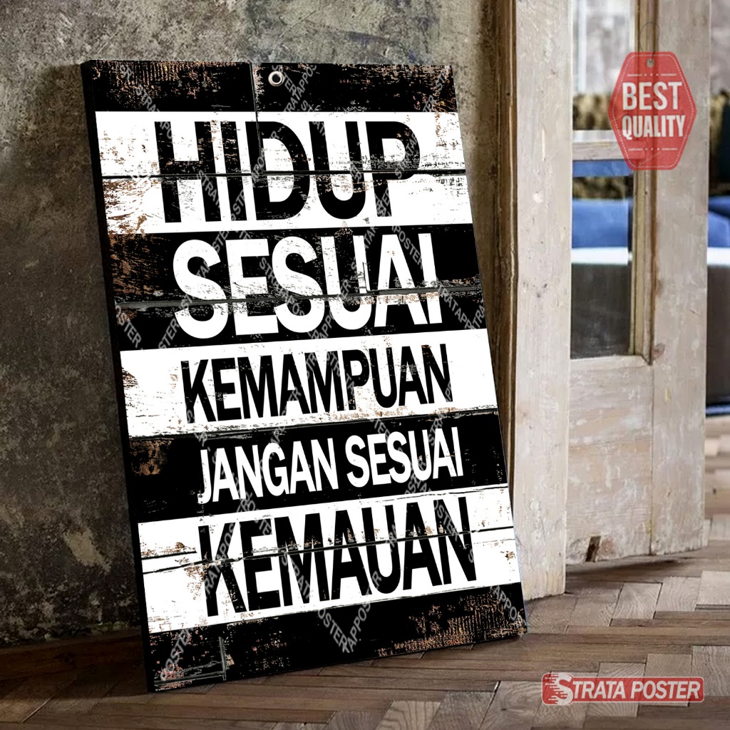 Gambar dinding aesthetic Katakata motivasi dinding Poster kamar cowok
