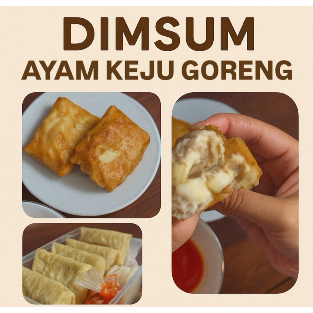 

Dimsum Keju Goreng Frozen dan Matang