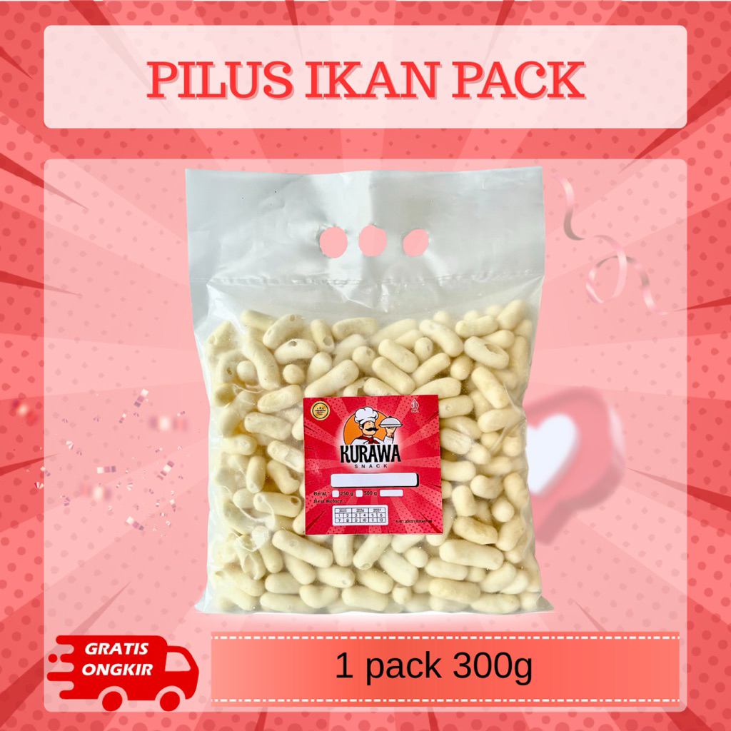 

PROMO kerupuk pilus ikan renyah asin gurih 1kantong 300g cemilan snack asin