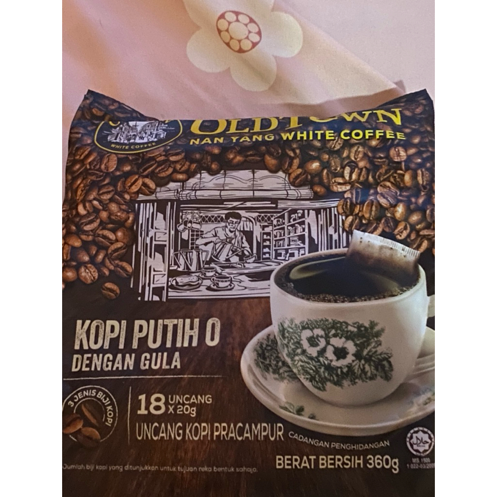 

Old Town white coffee roasted white coffe (1 pack = 18 sachets)