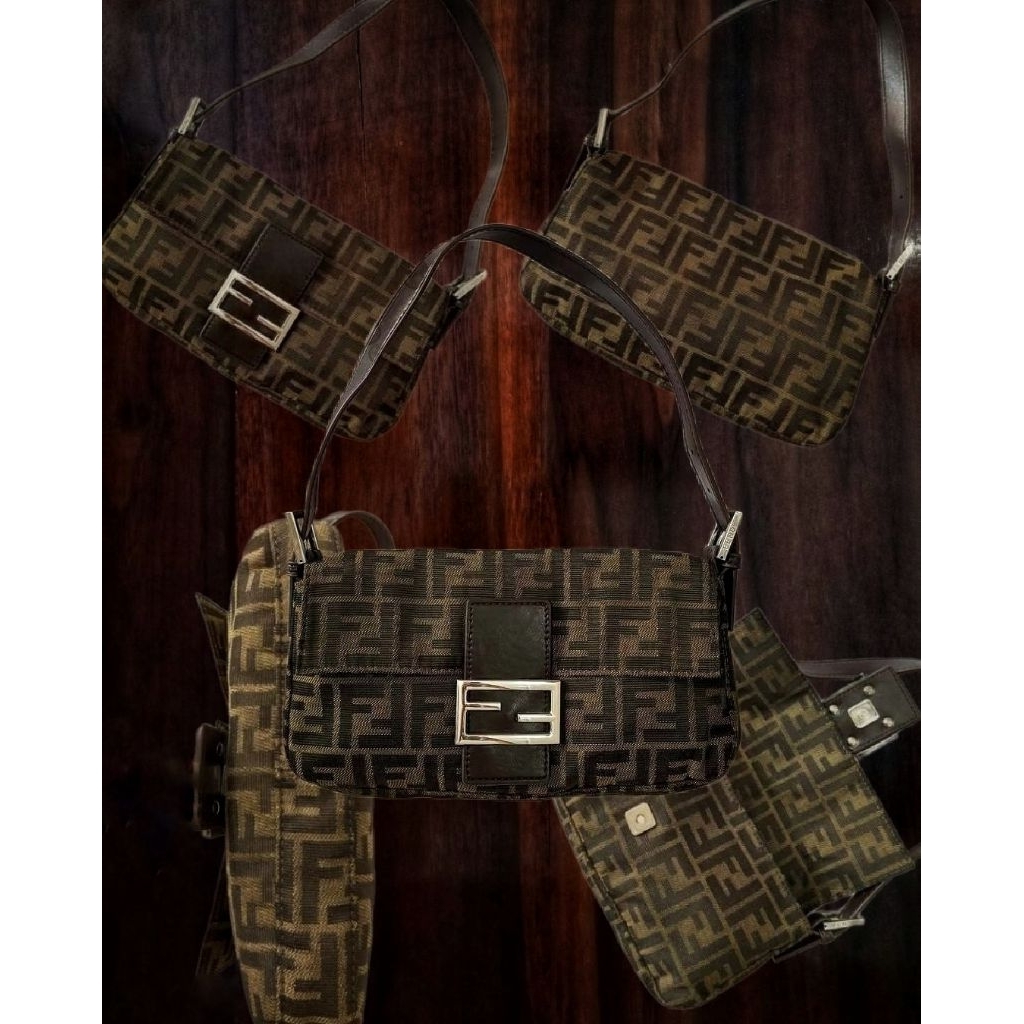 Fendi zucca shoulder bag