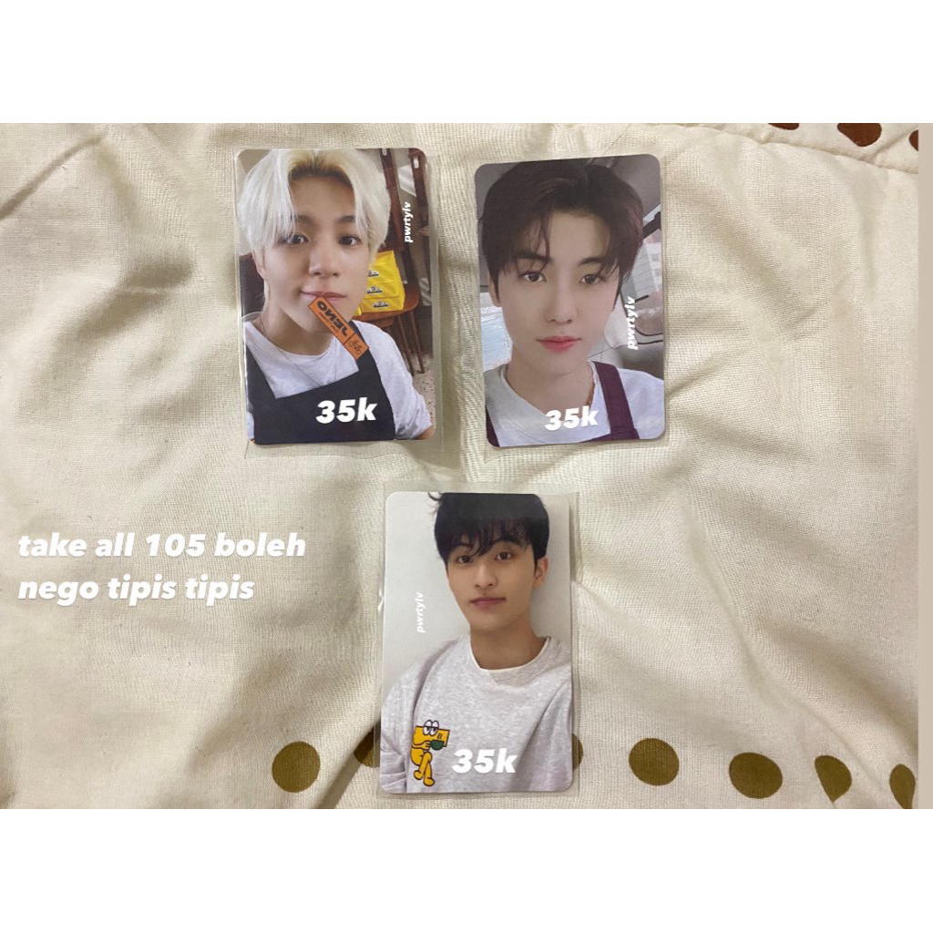 NCT CAFE JAEMIN JENO MARK PHOTOCARD OFFICIAL PC