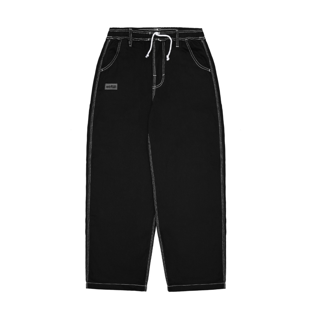 Satisfaction Baggy Pants BLANK Black
