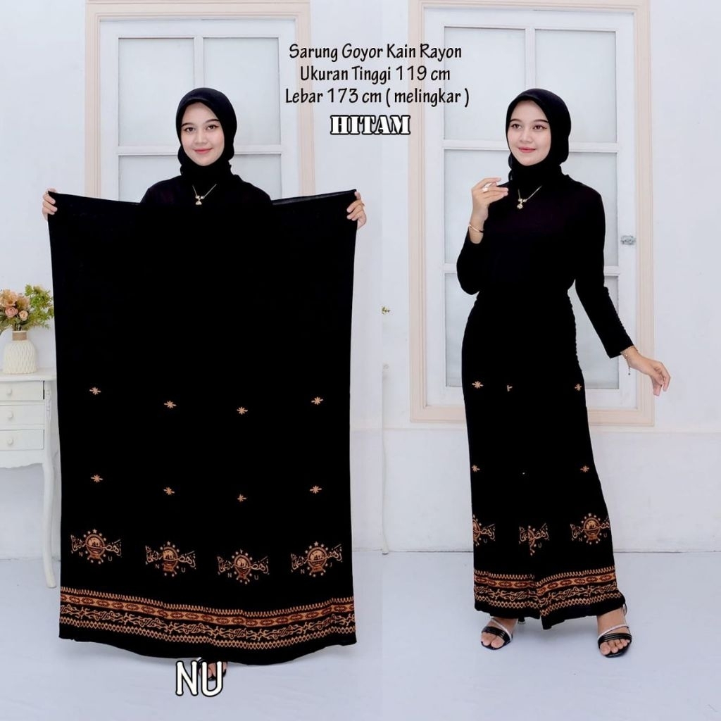 Sarung putri kain rayon motif NU batik sarung gloyor santriwati