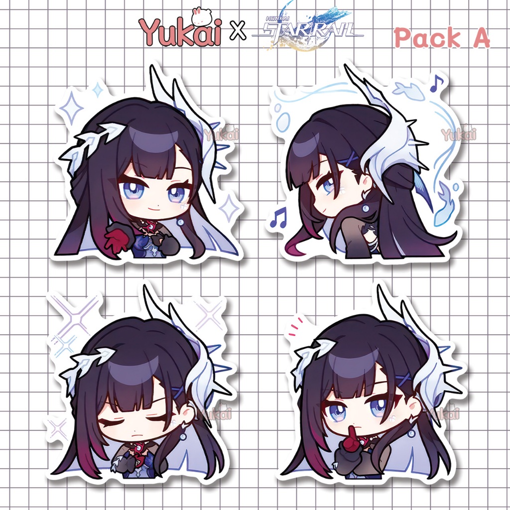 

Stiker Hysilens Honkai Star Rail (HSR) Premium - Sticker Pack Anime Waterproof
