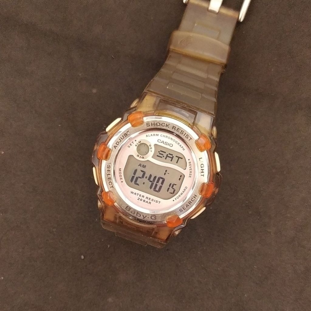 ORIGINAL WATCH CASIO BABY - G BG - 3000 SMOKE PINK