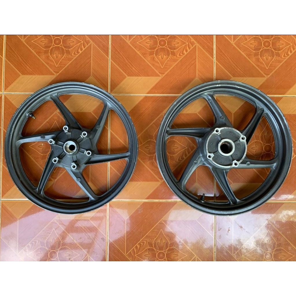 VELG CBR OLD PNP KE NINJA R SET DEPAN BELAKANG