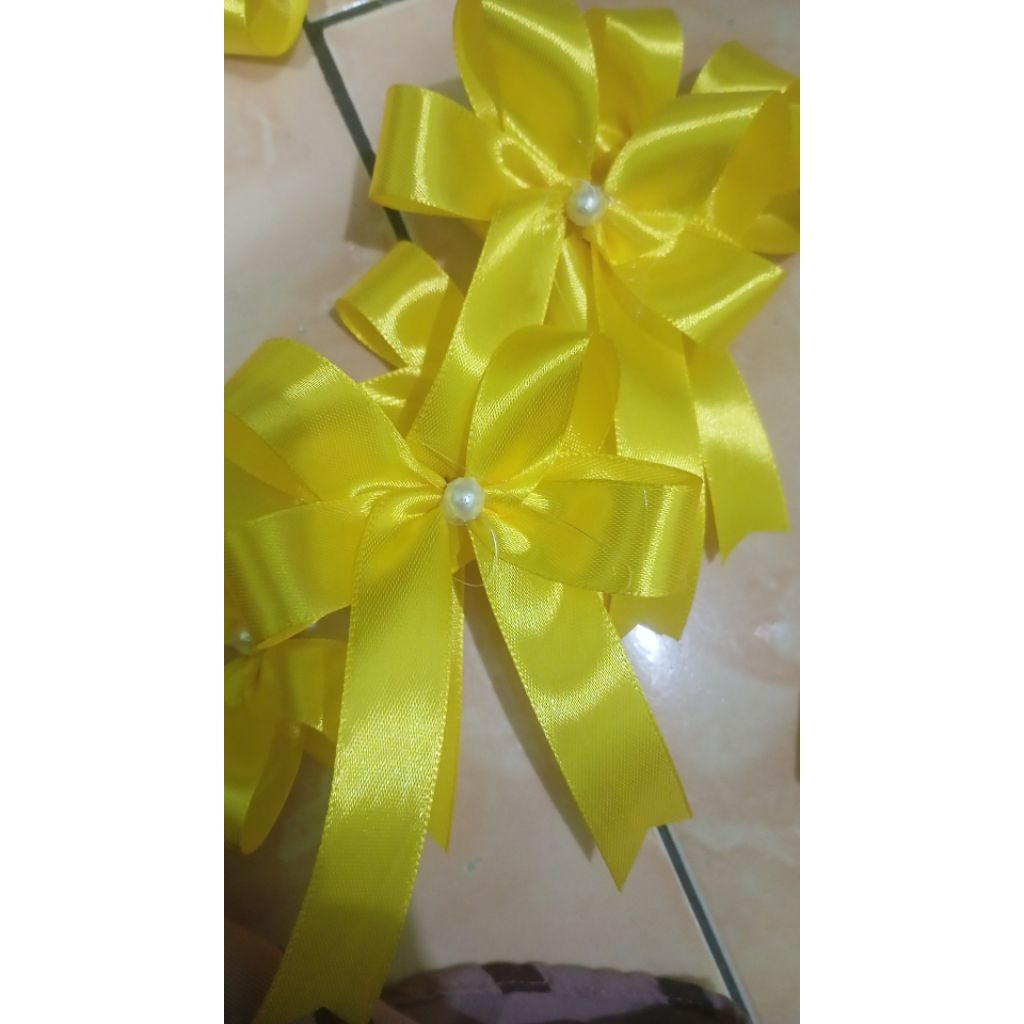 

isin25 pcs Pita jadi| pita Souvenir jumbo | model kupu | pita hias souveniir | hampers| lebaran|natal|kado