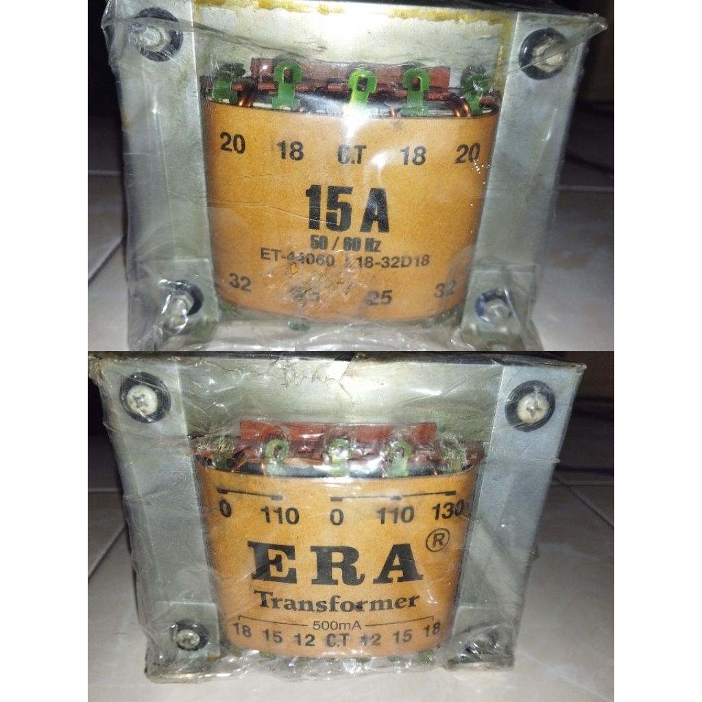 trafo ERA 15 A ct 32 volt NOS simpanan baru plastikan